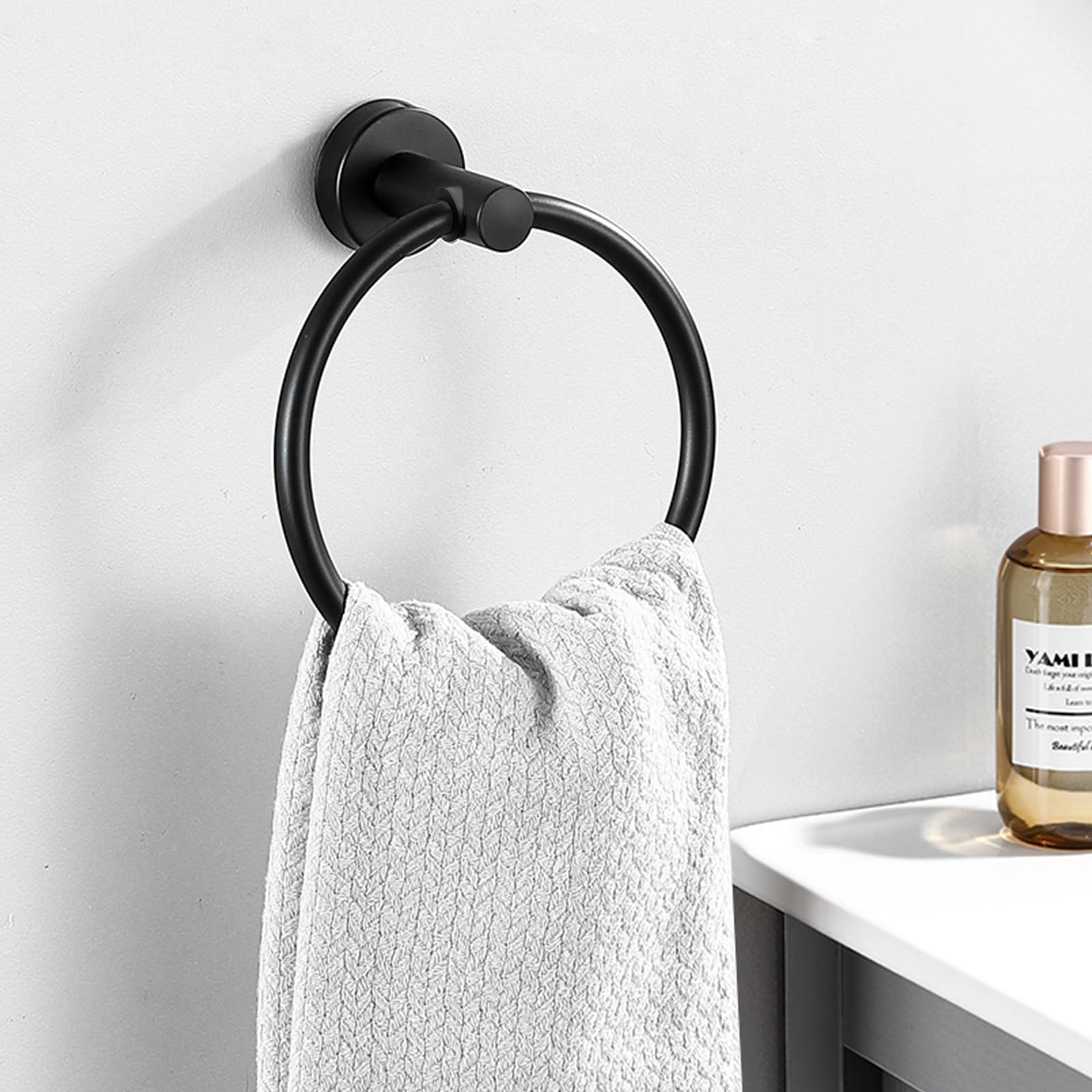 10-Pieces Matte Black Bathroom Accessories Set, Stainless Steel Bathroom Hardware Set, Bath Towel Bar Set, Towel Racks For Bathr